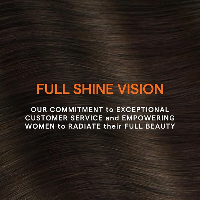 Full Shine Brown Clip in Hair Extensions Brazilian Hair Clip in Extensions for Women Dark Brown Hair Extensions Real Human Hair 7 Pcs 20 Inch 120 G