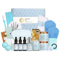 Spa Gift Set, 28pcs Ylang Facial Skin Care Set includes Face Cream, Bath Oil, Serum, Shower Accessories, Clay Mask. Bath & Body Set, Body & Facial Kit for Women & Men, Birthday, Christmas, Dad, Mom