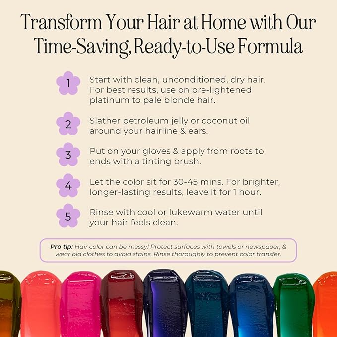 INH Semi Permanent Hair Color | Color Depositing Conditioner | Amethyst Dark Purple Hair Dye | No Bleach No Peroxide Temporary Tint for Women, Men | Vegan, Ammonia Free, Sulfate Free, Ready to Use 6oz