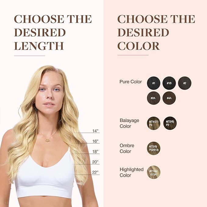 GOO GOO Clip in Hair Extensions Real Human Hair, Remy Human Hair Extensions Clip ins for Women, Natural Human Hair, 24inch 120g 7Pcs, 613R Bleach Blonde