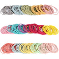 Unaone Hair Elastics Ties, 300 PCS Stretchable Rubber Hair Band No Crease Hair Band 2mm for Thin Hair, Suitable for Women, Men, Girls and Boys