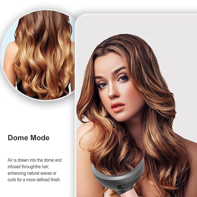 Upgraded Curl Wave Hair Diffuser Attachment for Dyson Airwrap,HS01 HS05 HS08–Enhances Natural Curls, Adds Volume & Shine | Gentle Heat Protection | Ideal Styling Tool for Wavy & Curly Hair Women