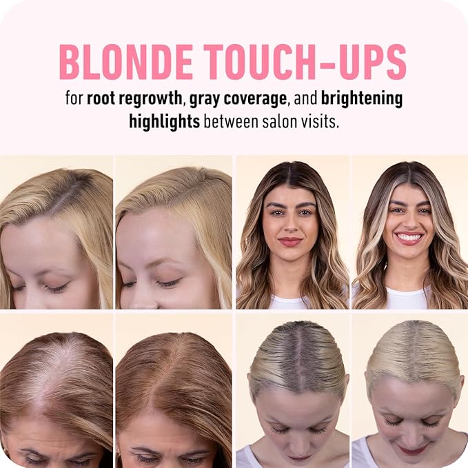 BOLDIFY Hairline Powder - Root Touch Up Hair Color for Gray Coverage - Bald Spot Concealing Hair Powder for Women & Men - 24-Hour Stain-Proof - Light Blonde