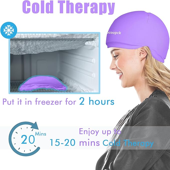 Cold Cap, Cooling Hats for Women, Purple