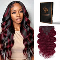 Clip in Hair Extensions Real Human Hair Body Wave 99J Burgundy Clip in 100% Brazilian Remy Human Hair Extensions 8pcs Per Set with 18 Clips Double Weft 24 Inch 120g/3.6oz