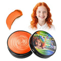 Orange Hair Wax, Temporary Hair Color Wax, Nourishing & Washable Hair Color for Kids, Women and Men 2.12 Oz.