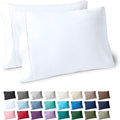 Bare Home Microfiber Pillow Cases - King Size Set of 2 - Cooling Pillowcases - Double Brushed - White Pillowcases 2 Pack - Easy Care (King Pillowcase Set of 2, White)