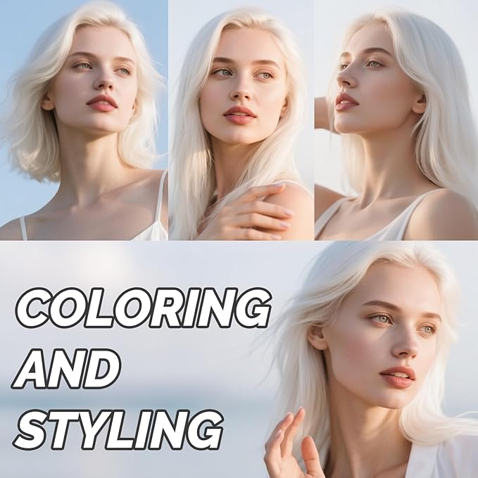 White Temporary Hair Color Spray, SOVONCARE Natural Hair Wax Dye Spray for Kids Halloween, Christmas Party, Cosplay -On 1-Day Washable 120ML