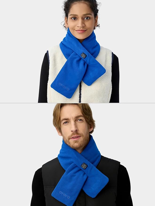 ORORO Heated Scarf, Up to 12 Hours of Warmth, Heated Neck Warmer with Rechargeable Battery