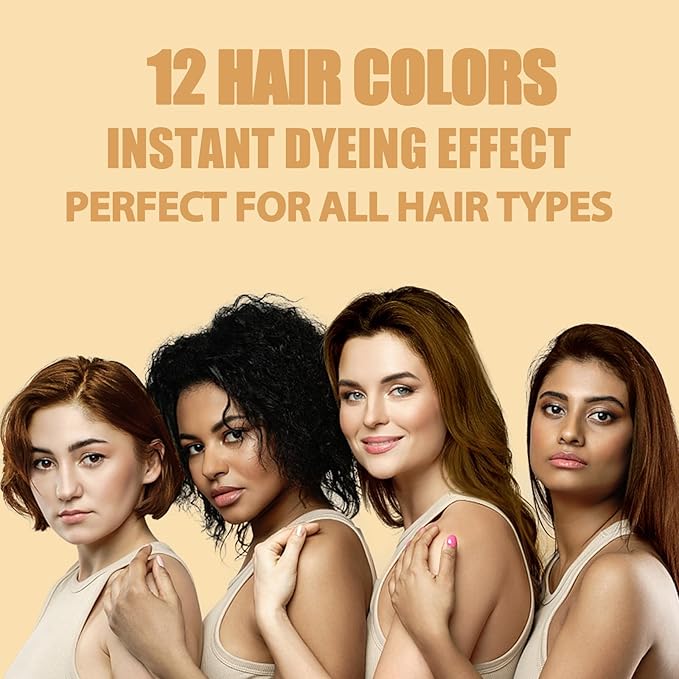 Instant 500ml Chestnut Brown Hair Color Shampoo for Men & Women | Plant Formula, 3 in 1 Natural Hair Coloring Shampoo, Permanent Hair Dye 17.6 Fl Oz