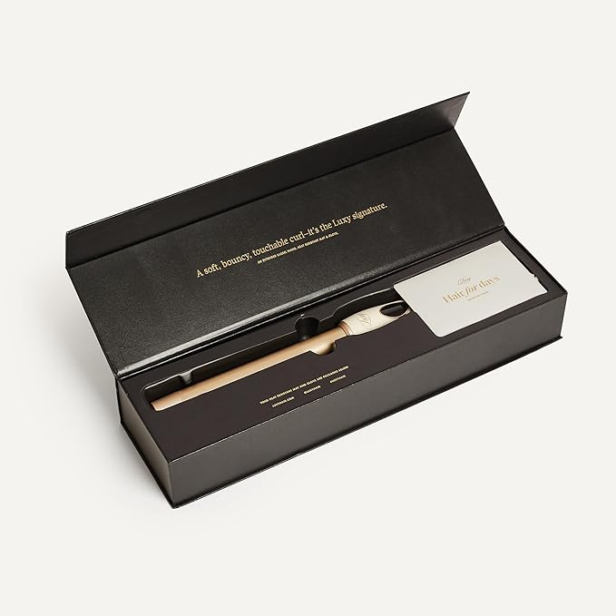 Luxy Signature Hair Curler (Extended Barrel 1 inch Curling Wand)