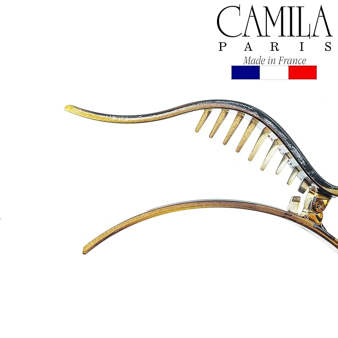 Camila Paris CP922 French Hair Clip for Women, Alligator Clip, Duckbill Girls Hair Claw Clips Jaw Fashion Durable and Styling Hair Accessories for Women, Strong Hold No Slip Grip, Made in France