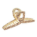 Big Hair Claw Clip for Women Metal Butterfly Hairclip with Strong Hold 4.7' Large Hair Accessories for Long Thick Hair 1 Pcs Leopard