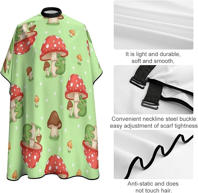 Hairdresser Cape with Neck Clasp for Coloring/Perming/Styling
