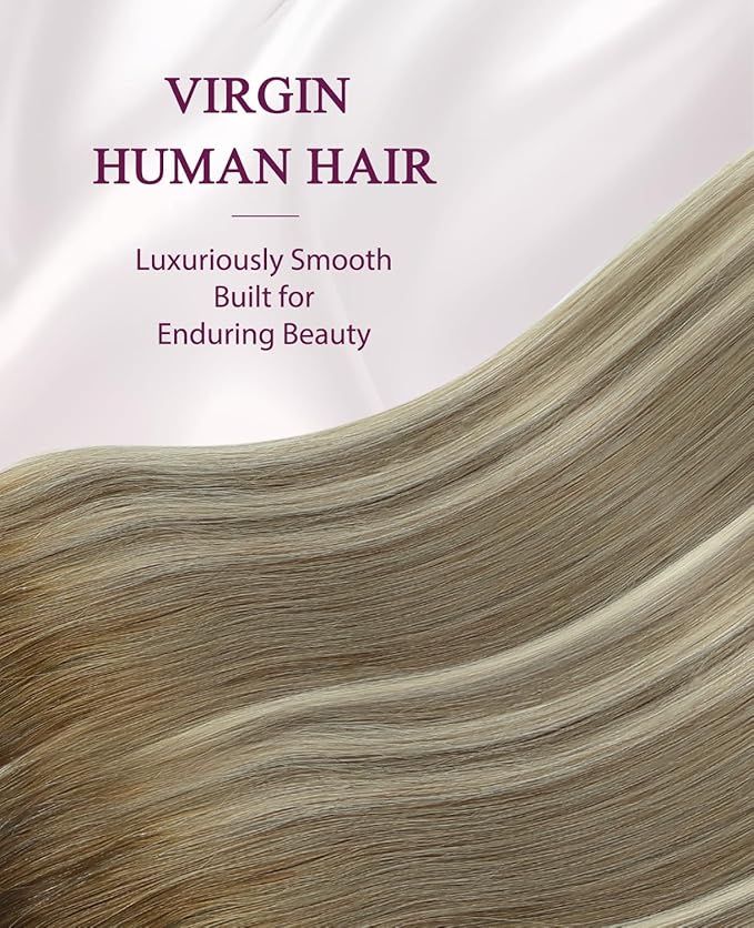 Pinkpearl Invisible Tape in Hair Extensions Human Hair, 20pcs 22inch 60g #3/8/22 Balayage Walnut Brown to Ash Brown and Golden Blonde Injection Tape in Extensions Real Remy Human Hair Injected