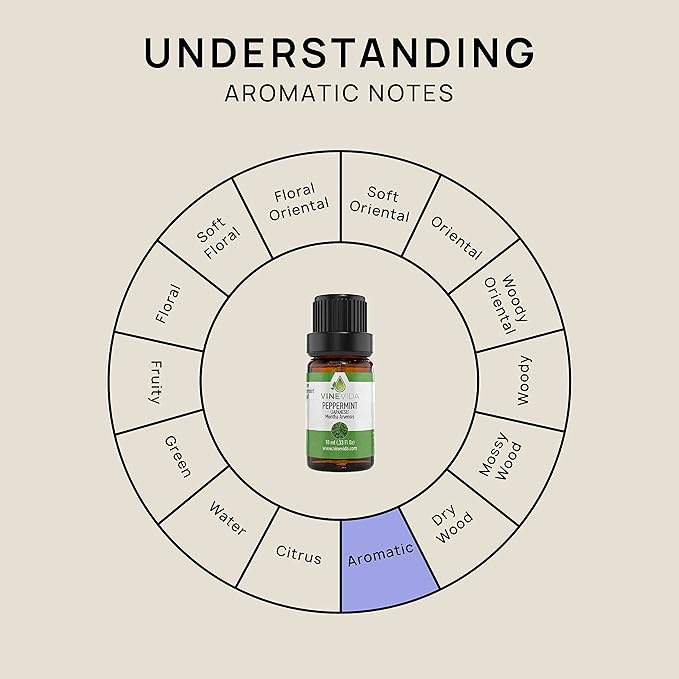 VINEVIDA Peppermint Japanese Essential Oil 10 mL - Undiluted Peppermint Oil 10 mL - Peppermint Candle Oil Scent - DIY Candle Scents for Candlemaking - 10 mL Essential Oil for Soap Making Safe for Skin