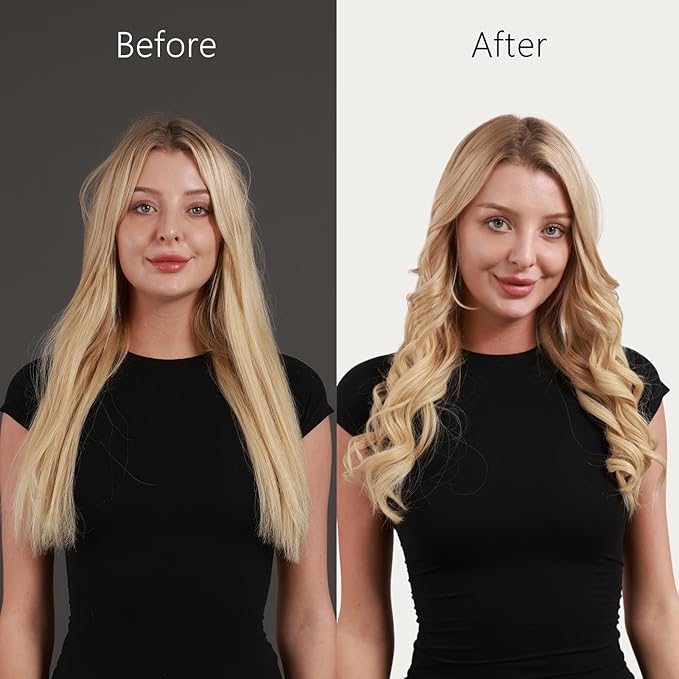 Zavarea Automatic Rotating Curling Iron for Long Hair - 1 Inch Curling Wand for Beach Waves & Loose Curls, Easy Hair Curler for Beginners, Anti-Scald & Frizz-Free, Dual Voltage for Travel