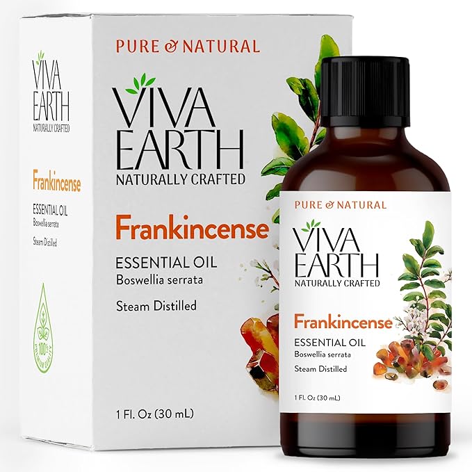 Frankincense Essential Oil – Pure and Natural Boswellia Oil for Diffusers, Skin Care, Hair and Scalp Blends, Massage, Soap and Candle Making, DIY and Home Fragrance – with Glass Dropper, 1 Fl.Oz