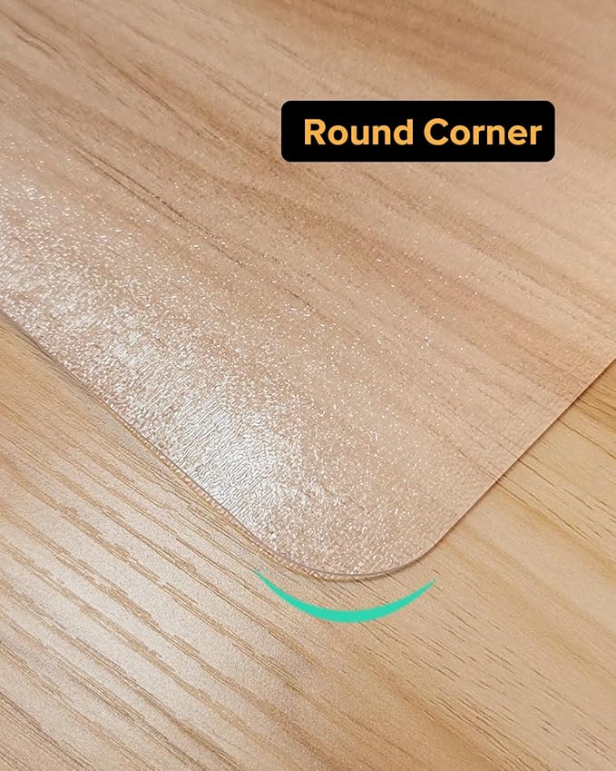 Clear Frosted Floor Mat, PVC Durable Anti-Scratch Floor Mat (20"x 28")