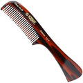 Kent 14T Tortoise Large Detangling Comb, Wide Teeth for Long Thick Curly Wavy Hair. Hair Detangler Comb For Wet and Dry. Saw-Cut from Cellulose and Hand Polished, Handmade in England