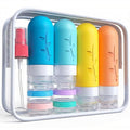 16 Pack Travel Bottles Set - TSA Approved Leak Proof Silicone Squeezable Containers for Toiletries, Conditioner, Shampoo, Lotion & Body Wash Accessories (White)