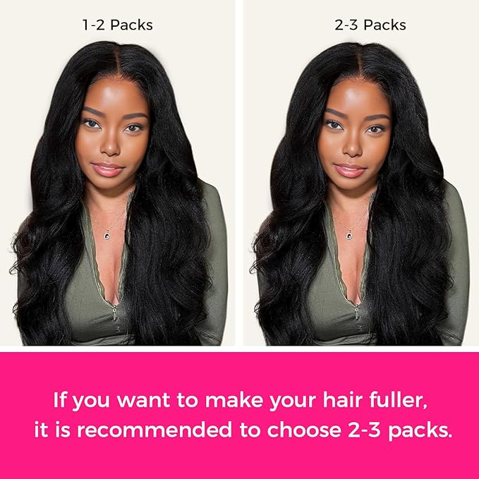 Lashey Seamless Clip in Hair Extensions Human Hair #1 Jet Black Kinky Straight Clip in Hair Extensions Real Human Hair 7pcs 110g 18 Inch PU Weft Natural Hair Extension for Women