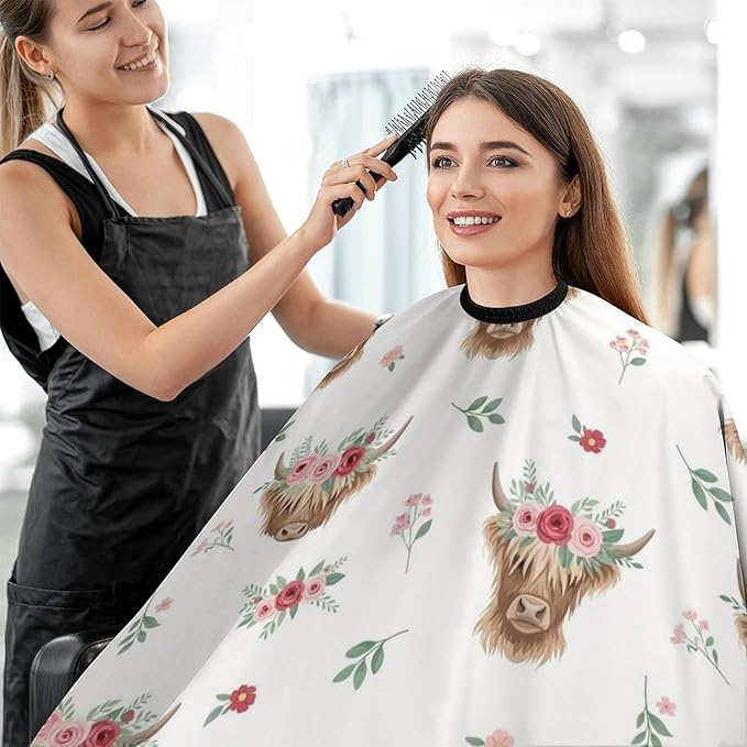 Hairdresser Cape with Neck Clasp for Coloring/Perming/Styling