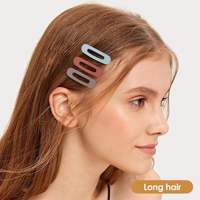 Small Flat Hair Clips for Women Lay Down Clips for Thin Hair Accessories 2.16 Inch 8pack
