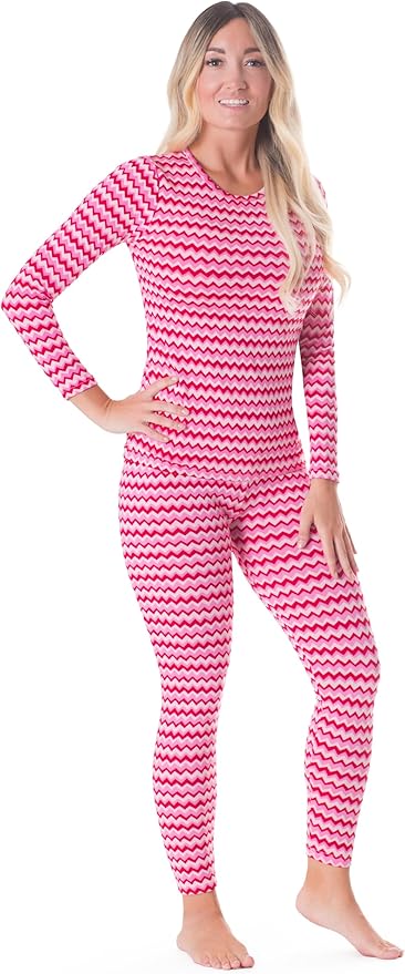 Rocky Thermal Underwear Women Long Johns Womens Thermals Top Bottom Set Fleece Lined Under Wear Clothes Base Layer Thermals