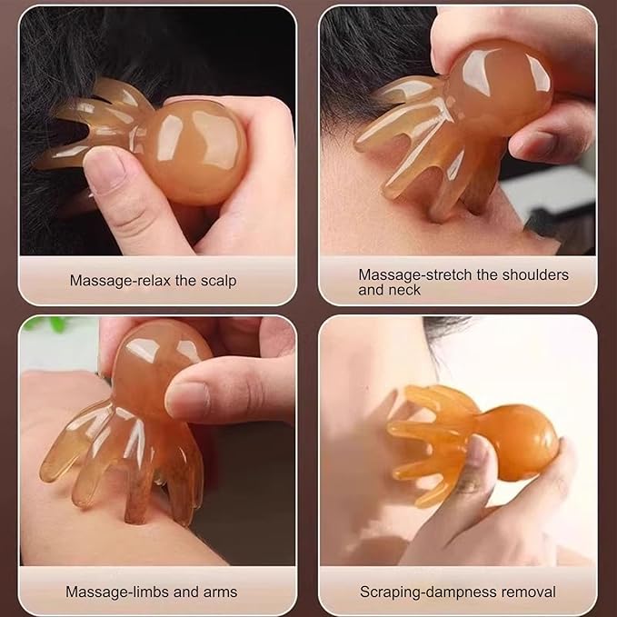 Octopus Scalp Massager - Head Massager | Massage Comb | Manual Head Massaging Device | Health Accessory for Home Headspa Shower Family Neck Body Travel Mom Yoga Wife Spa Friends Dad