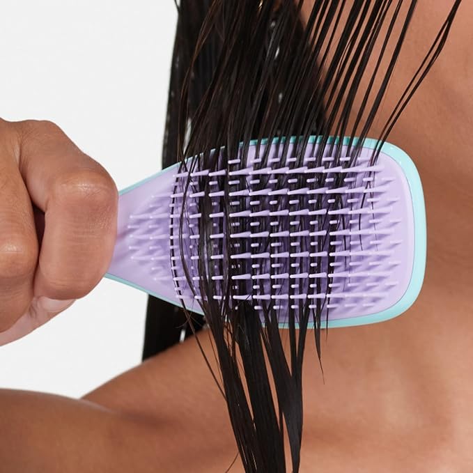 Tangle Teezer Ultimate Detangler Hairbrush, Eliminates Knots & Reduces Breakage, Mini Hair Brush for Travel, Small Hands & All Hair Types, Wisteria Leaf