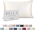 Bella Coterie Luxury Silk Pillowcase for Hair and Skin | 30 Momme | 100% Pure 6A Mulberry Silk | Super Soft | Perfectly Plush [Queen, White]