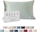 Bella Coterie Luxury Silk Pillowcase for Hair and Skin | 30 Momme | 100% Pure 6A Mulberry Silk | Super Soft | Perfectly Plush [Queen, Sage Green]