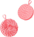 Larger Silicone Body Scrubber&Scalp Massager Hair Growth,Dual Sided Dual-Use,Exfoliating Body Scrubber,Wet&Dry Brush for Hair Massager Scalp,Silicone Shower Scrubber(Pink)