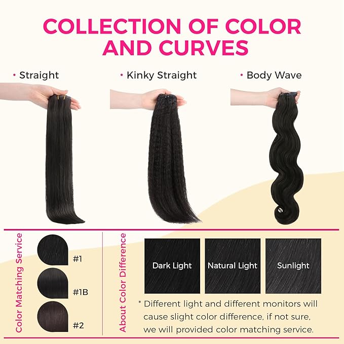 Lashey Seamless Clip in Hair Extensions Human Hair 130g 9pcs #1 Jet Black Straight 14 Inch Human Hair Clip in Extensions for Women