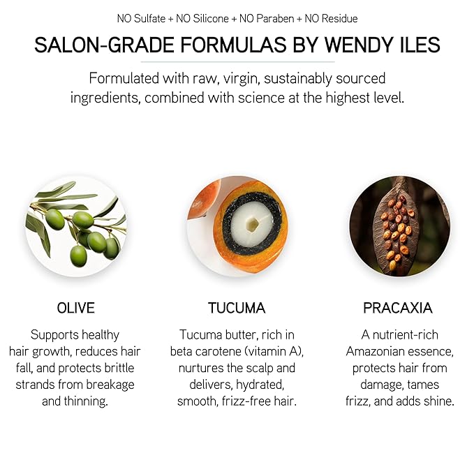 ILES FORMULA Signature Collection Deep Repair Shampoo & Conditioner w/Finishing Serum Blow Dry Cream for Dry, Damaged, Frizzy Hair - Hydrating Hair Care for Less Breakage & Healthy Hair Growth