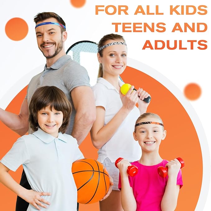 Headbands for Women, 5 PCS Unisex Sports Hair Band, Thin Hair Band Boys & Children, Elastic Headband Men's Sports Non-Slip Headbands, Thin Hair Bands for Football, Yoga, Running