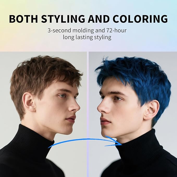 SEVICH Temporary Hair Color Wax White for Kids Women Men,Natural Instant Hair Wax Color,Premium Non Greasy,Easy to Wash,Travel Size,Perfect for Halloween, Children's Day,Cosplay & Parties,50g