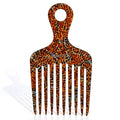 14MX Hair Comb for Women, Wide Tooth Comb for Curls, Afro Pick, 5.5 Inches, Leopard (1 PACK)
