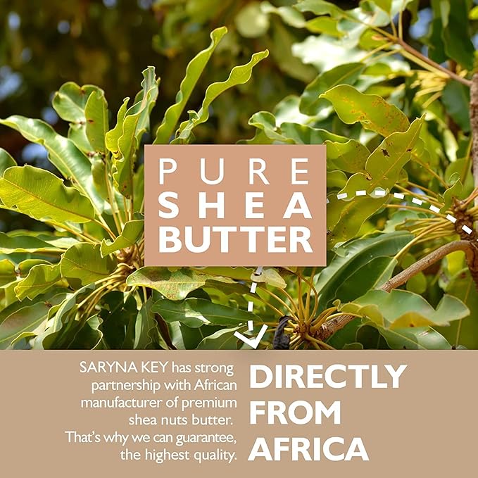 Saryna Key Light Damage Repair Treatment Butter Mask - African Shea Butter for Dry Hair Treatment - Rejuvenating Butter Moisturizer with Natural Keratin and Vitamins A, E, F(300ml/10.14oz)