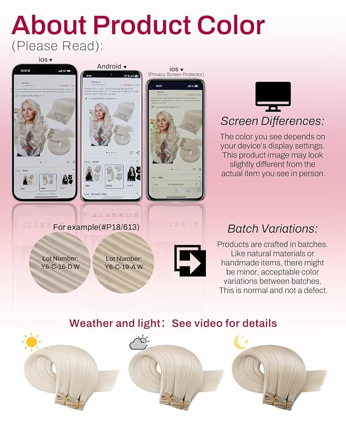 Moresoo White Blonde Human Hair Clip in Extensions Invisible Double Weft Clip in Human Hair Extensions Blonde Long And Straight Remy 80g/5pcs 18 inch