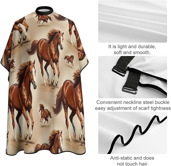 Barber Cape Waterproof Lining Anti Static Design for Salons/Home Use