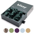 Blissy Silk Scrunchies (3 Pack) - 100% Pure Mulberry 22 Momme 6A High-Grade Fibers Scrunchie for Straight & Curly Hair (Emerald, Regular)