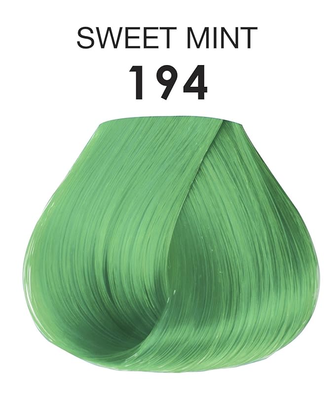 Adore Semi Permanent Hair Color (194 Sweet Mint) | Vegan & Cruelty-Free Green Hair Dye | No Ammonia, No Peroxide, No Alcohol | 4 Fl Oz (Pack of 1)
