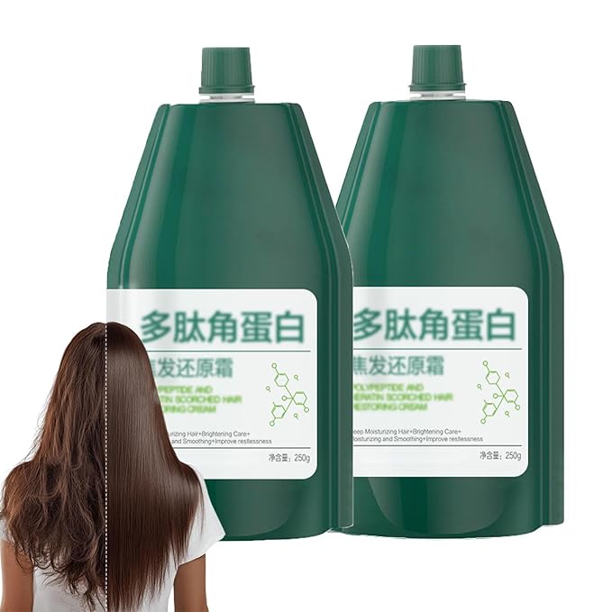 Polypeptide Keratin Hydrating Smoothing Hair Damage Repair Cream,Polypeptide Keratin Hair Treatment,Deep Conditioning Hair Mask Lasting Shine And Smoothness For Dry For Women