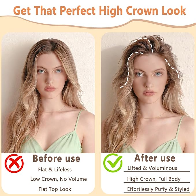 2PCS Hair Volume Clips Root Booster Clips For Women Hair Volume Clip Styling Tools Yellow
