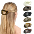 Flat Hair Clips for Women - 6Pack Matte Lay Flat Claw Clips, Non-Slip Strong Hold Duckbill Clips for Thick/Thin Hair, Neutral Color Hair Accessories for Daily Styling