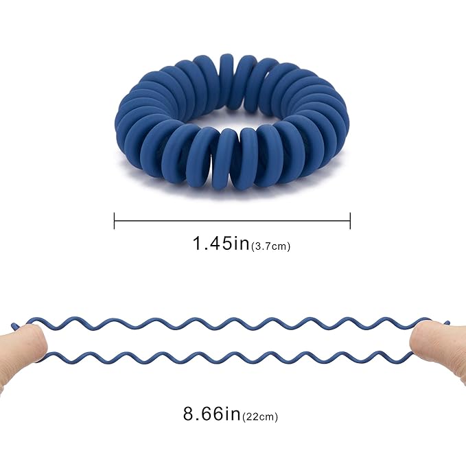 Matte Spiral Plastic Hair Ties (Colorful, 10 Pcs) - No Crease Ponytail Holders for Thick and All Hair Types