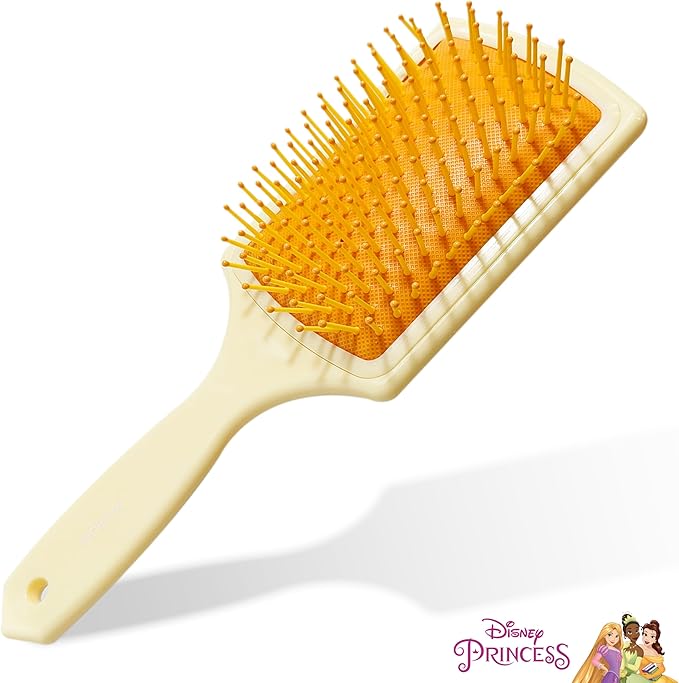 LUV HER Kids Hair Brush & Spa Headband Set for Girls - Features Disney Bella from Beauty & Beast - Fun Grooming Kit for Detangling, Styling & Skincare - Soft & Stretchy One Size, Ages 3+