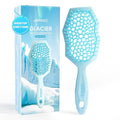 AIMIKE Glacier Detangling Brush, Pain-Free Detangler Brush for Curly Hair Wet & Dry Use, Glide Through Tangles with Ease, Vented Hairbrush for Women's 2c to 4c Curls, Blue